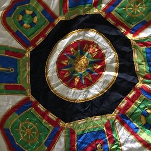 Echo -Black and Red Scarf 100% Silk